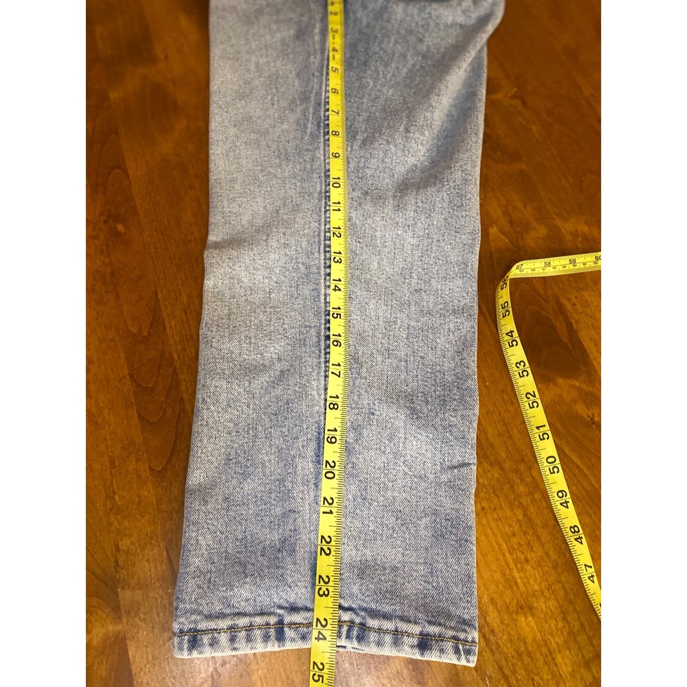 Banana Republic Premium Denim High Rise Straight Light Wash Jeans 32 Short - Picture 10 of 11